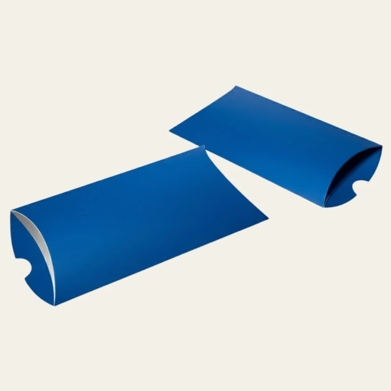Large Blue Pillow Boxes - Hot Custom Boxes