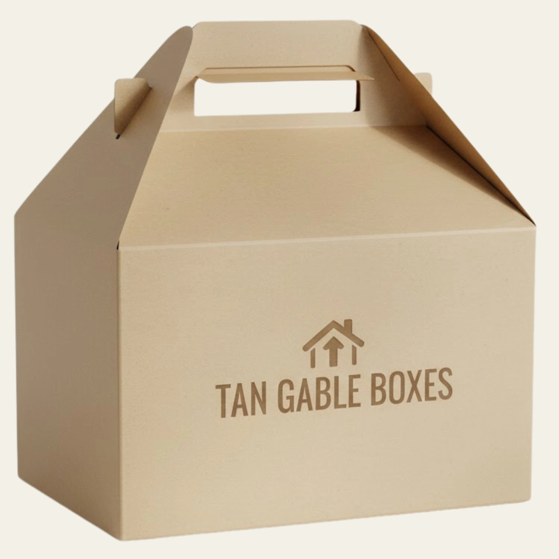 Tan Gable Boxes - Hot Custom Boxes