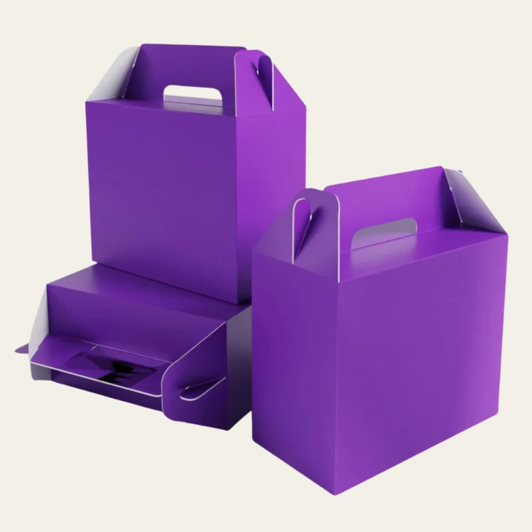 Purple Gable Boxes - Hot Custom Boxes