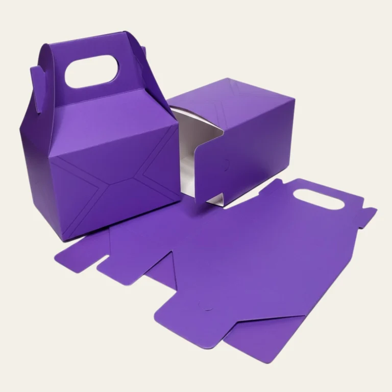 Purple Gable Boxes - Hot Custom Boxes