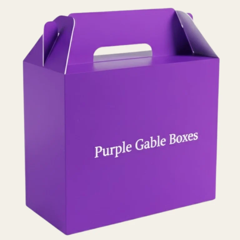Purple Gable Boxes - Hot Custom Boxes