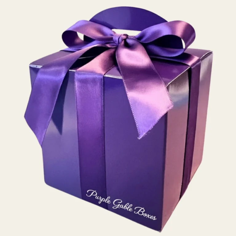 Purple Gable Boxes - Hot Custom Boxes