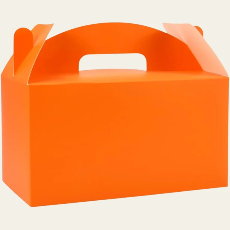 Orange Gable Boxes - Hot Custom Boxes