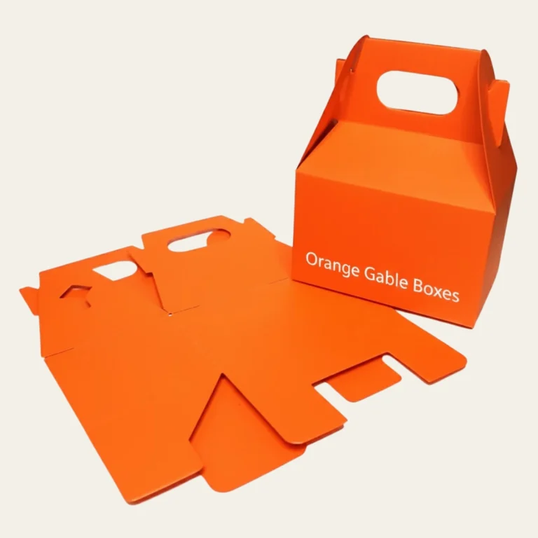 Orange Gable Boxes - Hot Custom Boxes