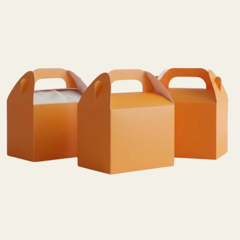 Orange Gable Boxes - Hot Custom Boxes