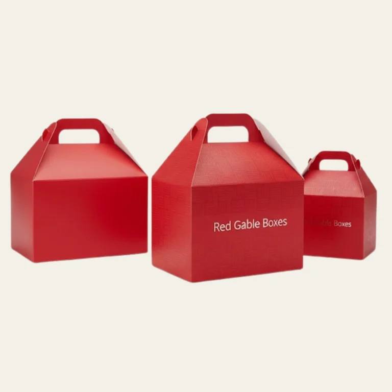 Red Gable Boxes - Hot Custom Boxes