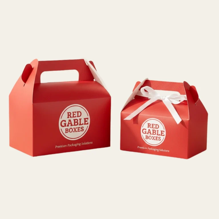 Red Gable Boxes - Hot Custom Boxes