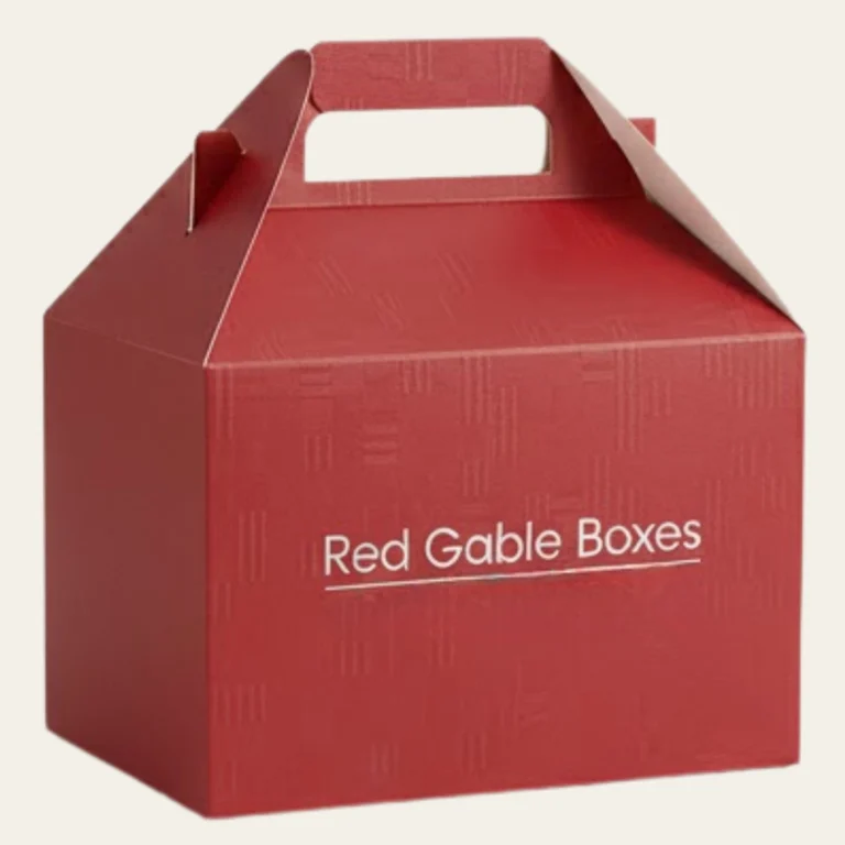 Red Gable Boxes - Hot Custom Boxes