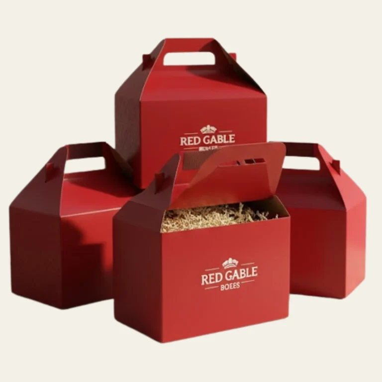 Red Gable Boxes - Hot Custom Boxes