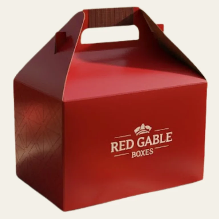 Red Gable Boxes - Hot Custom Boxes