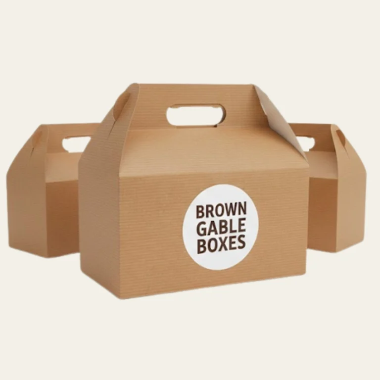Brown Gable Boxes - Hot Custom Boxes