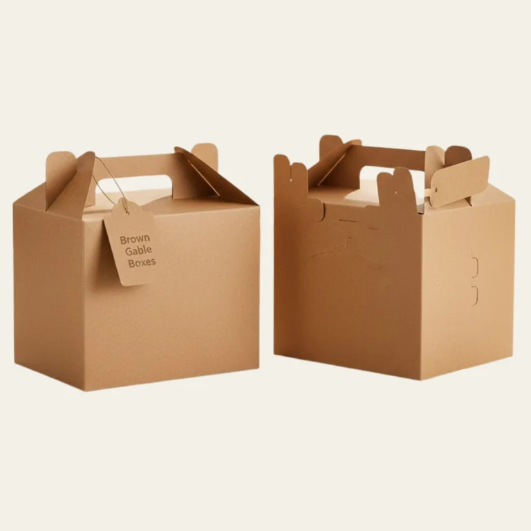 Brown Gable Boxes - Hot Custom Boxes