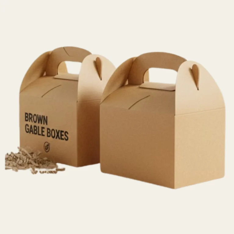 Brown Gable Boxes - Hot Custom Boxes