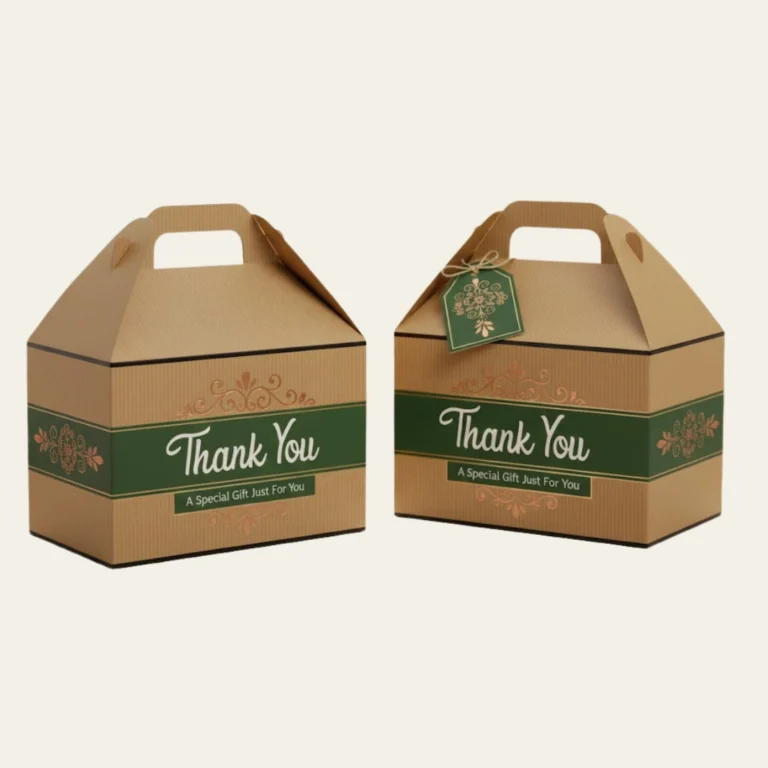 Brown Gable Boxes - Hot Custom Boxes