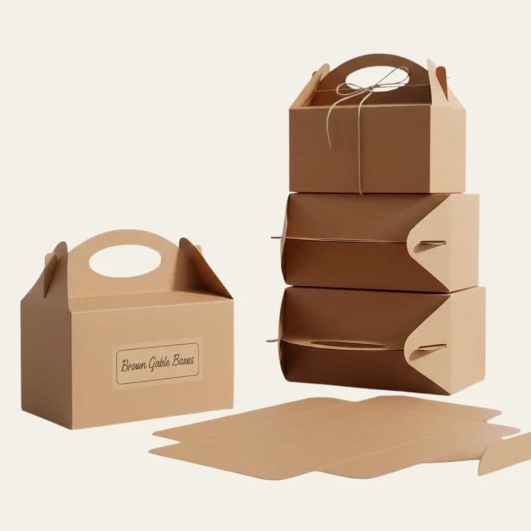 Brown Gable Boxes - Hot Custom Boxes