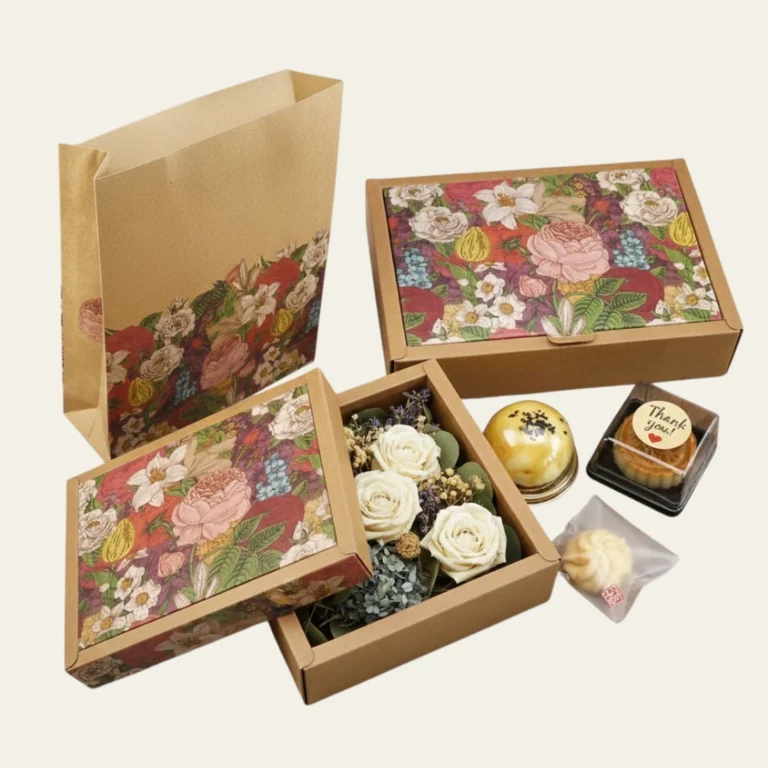 Kraft Flower Boxes - Hot Custom Boxes