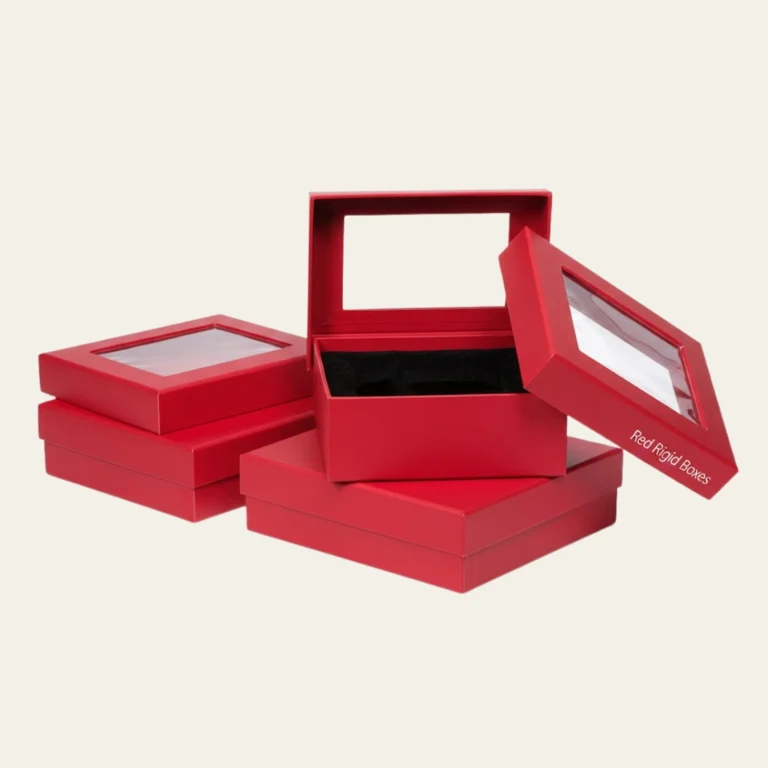 Red Rigid Boxes - Hot Custom Boxes