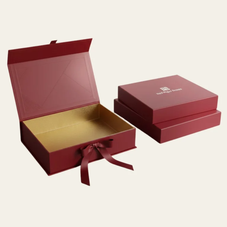 Red Rigid Boxes - Hot Custom Boxes