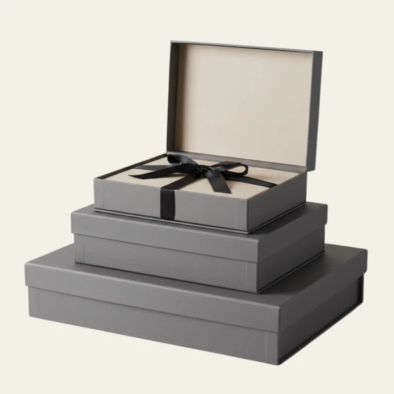 Gray Rigid Boxes - Hot Custom Boxes