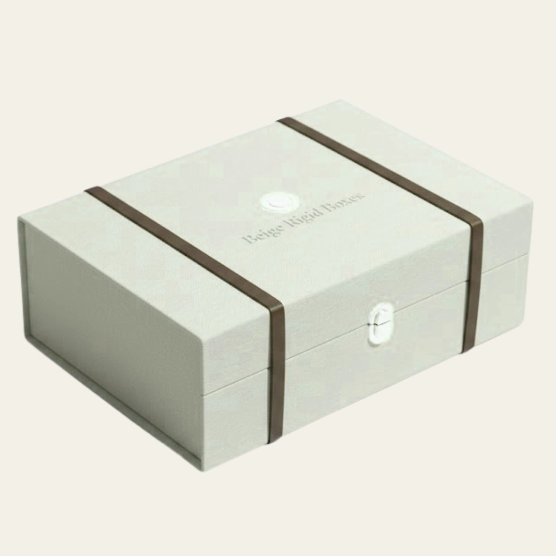 Beige Rigid Boxes - Hot Custom Boxes
