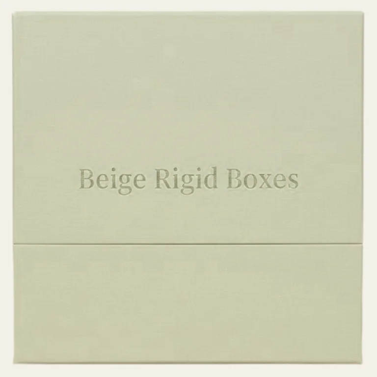 Beige Rigid Boxes - Hot Custom Boxes