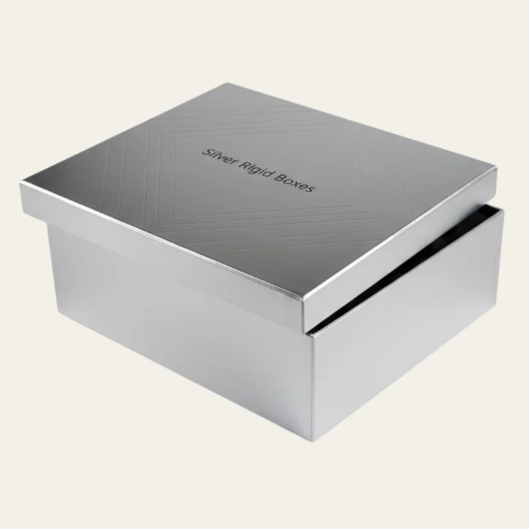 Silver Rigid Boxes - Hot Custom Boxes