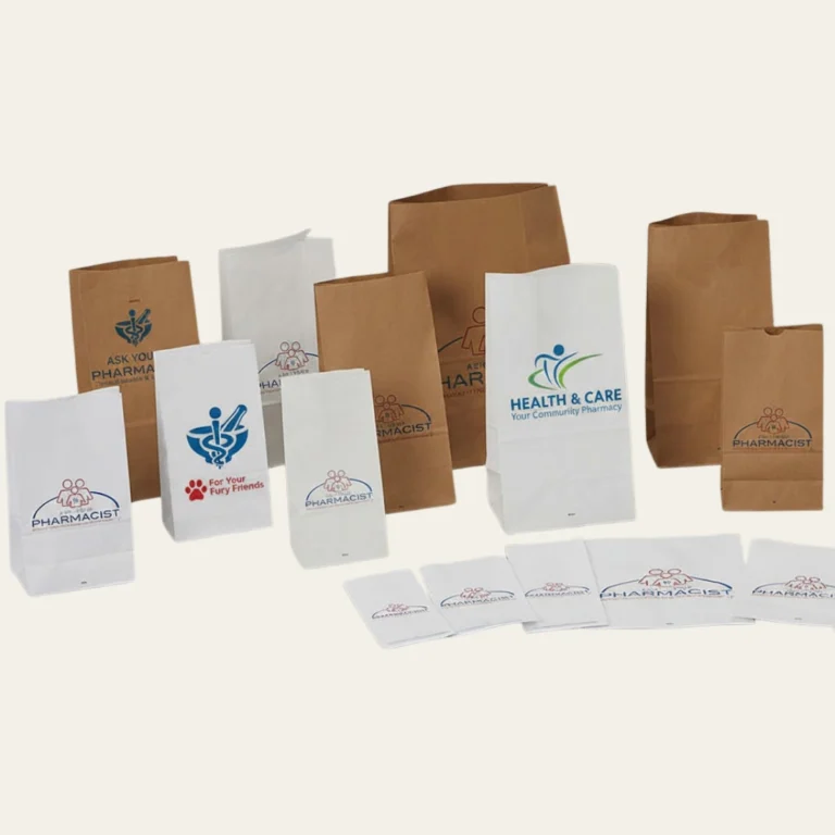 Paper Pharmacy Bags - Hot Custom Boxes