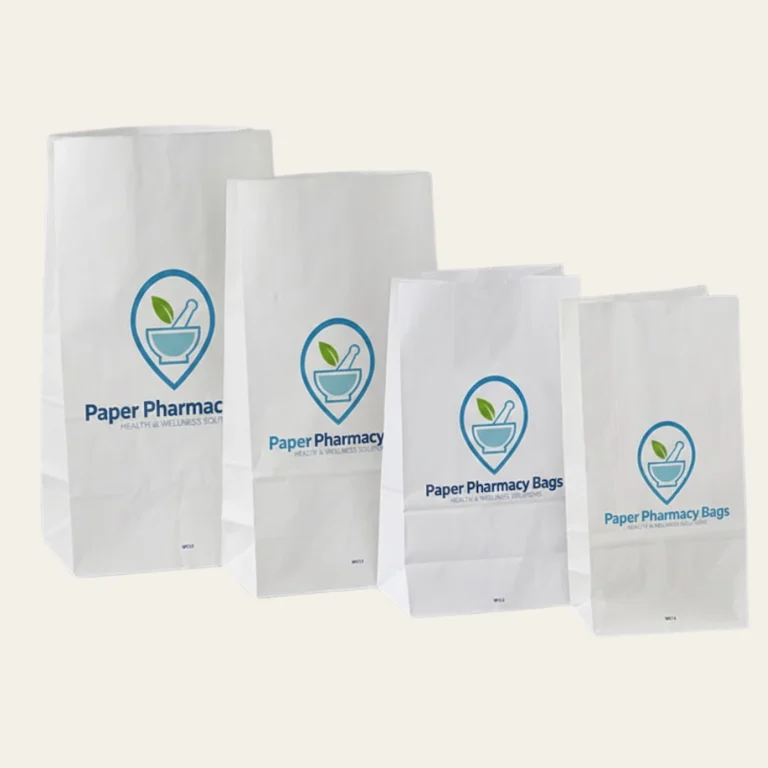 Paper Pharmacy Bags - Hot Custom Boxes