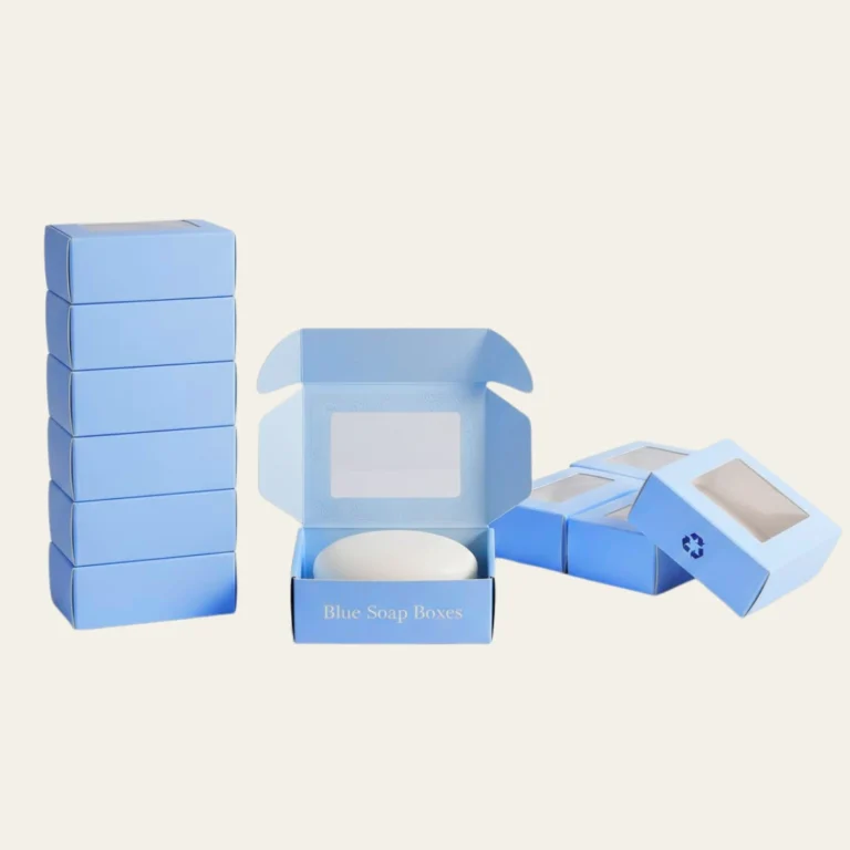 Blue Soap Boxes - Hot Custom Boxes