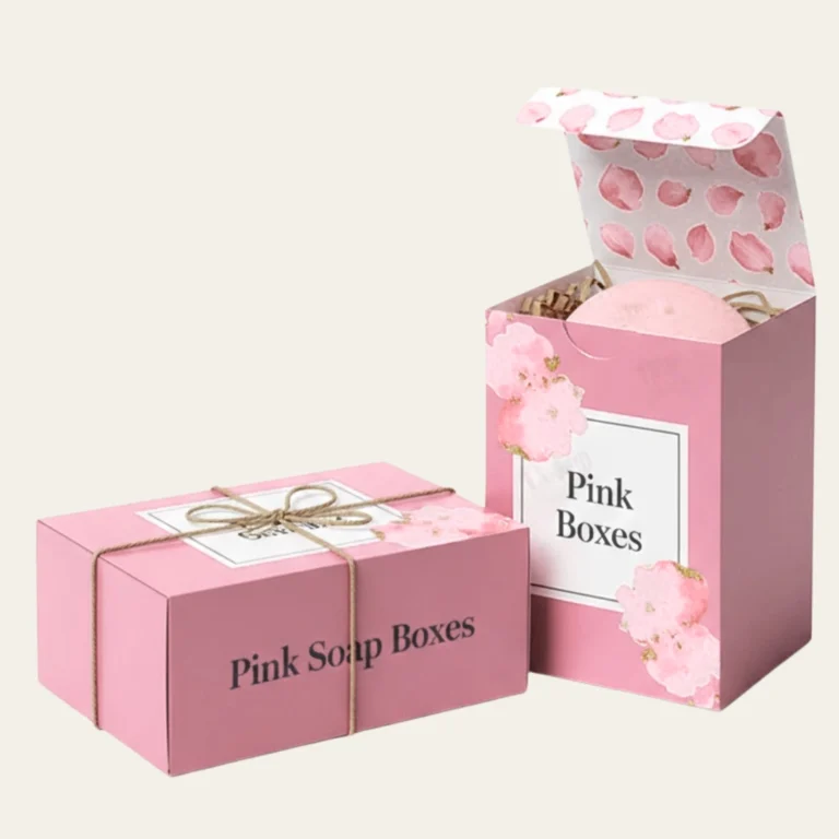 Pink Soap Boxes - Hot Custom Boxes