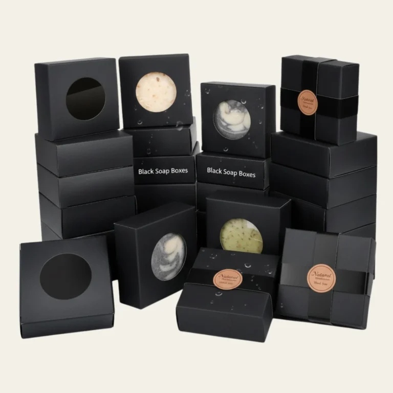 Black Soap Boxes - Hot Custom Boxes