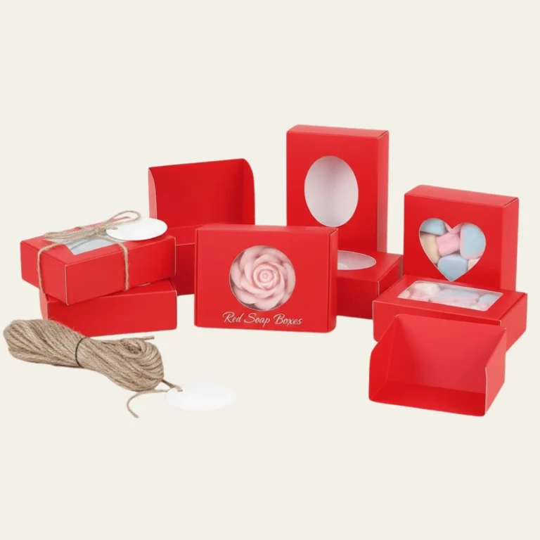 Red Soap Boxes - Hot Custom Boxes