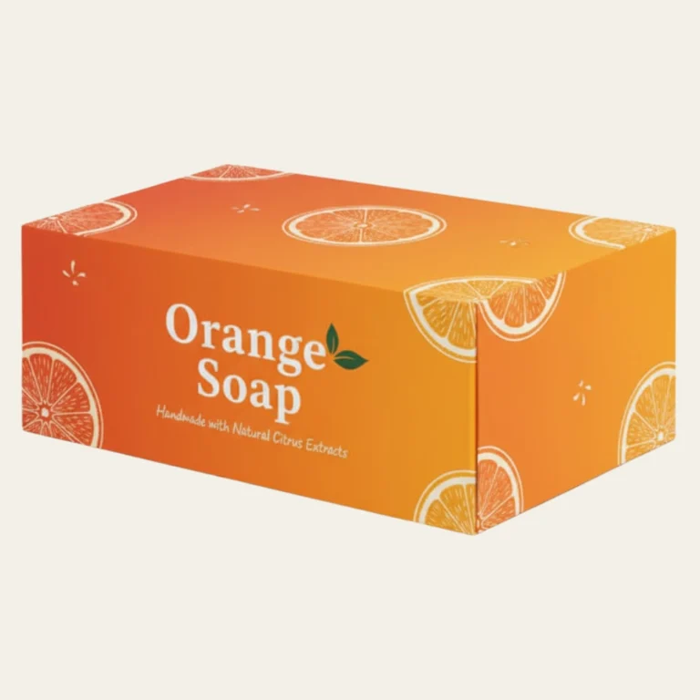 Orange Soap Boxes - Hot Custom Boxes