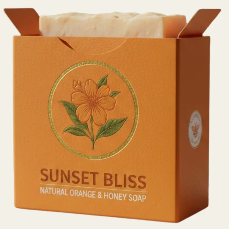 Orange Soap Boxes - Hot Custom Boxes