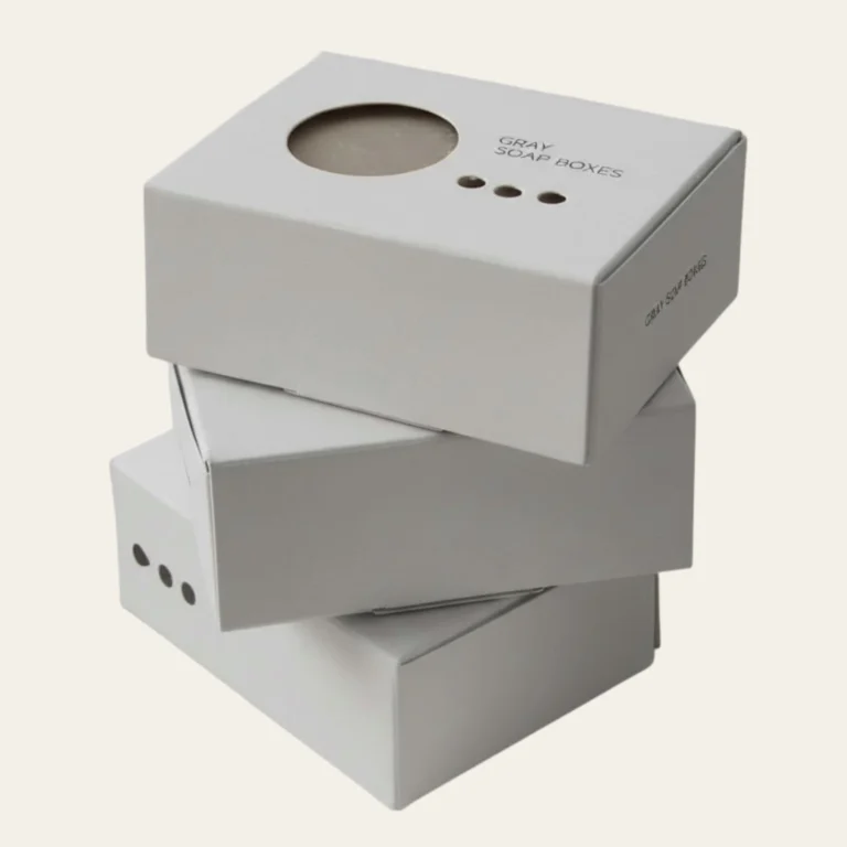 Gray Soap Boxes - Hot Custom Boxes