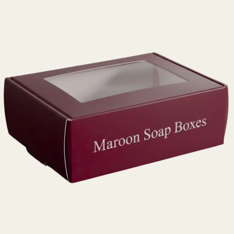 Maroon Soap Boxes - Hot Custom Boxes