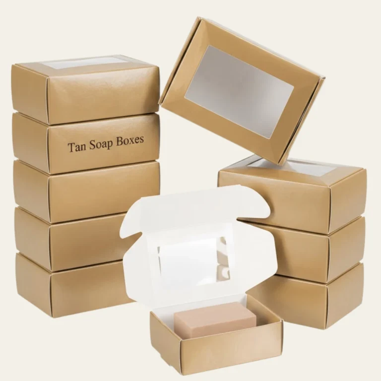 Tan Soap Boxes - Hot Custom Boxes
