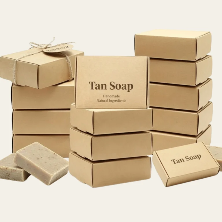 Tan Soap Boxes - Hot Custom Boxes