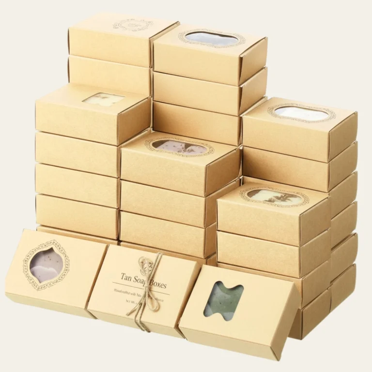 Tan Soap Boxes - Hot Custom Boxes