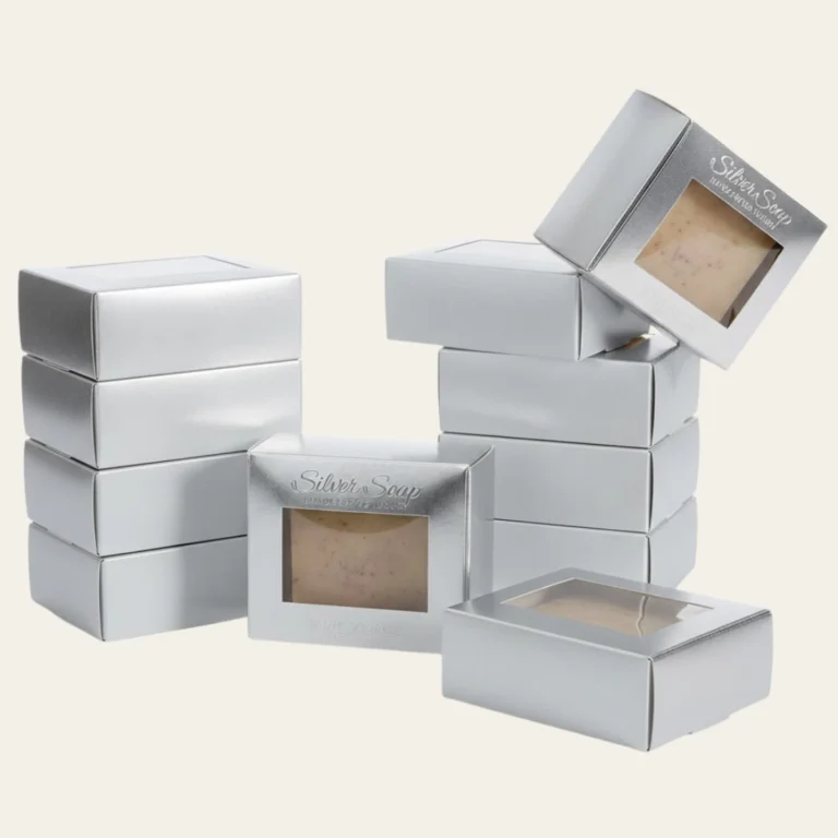 Silver Soap Boxes - Hot Custom Boxes