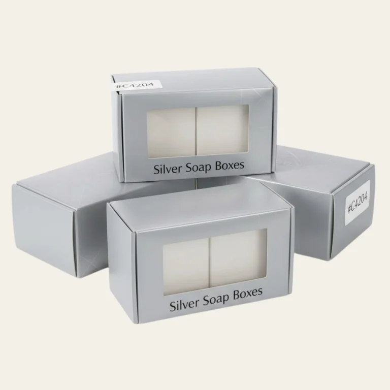 Silver Soap Boxes - Hot Custom Boxes