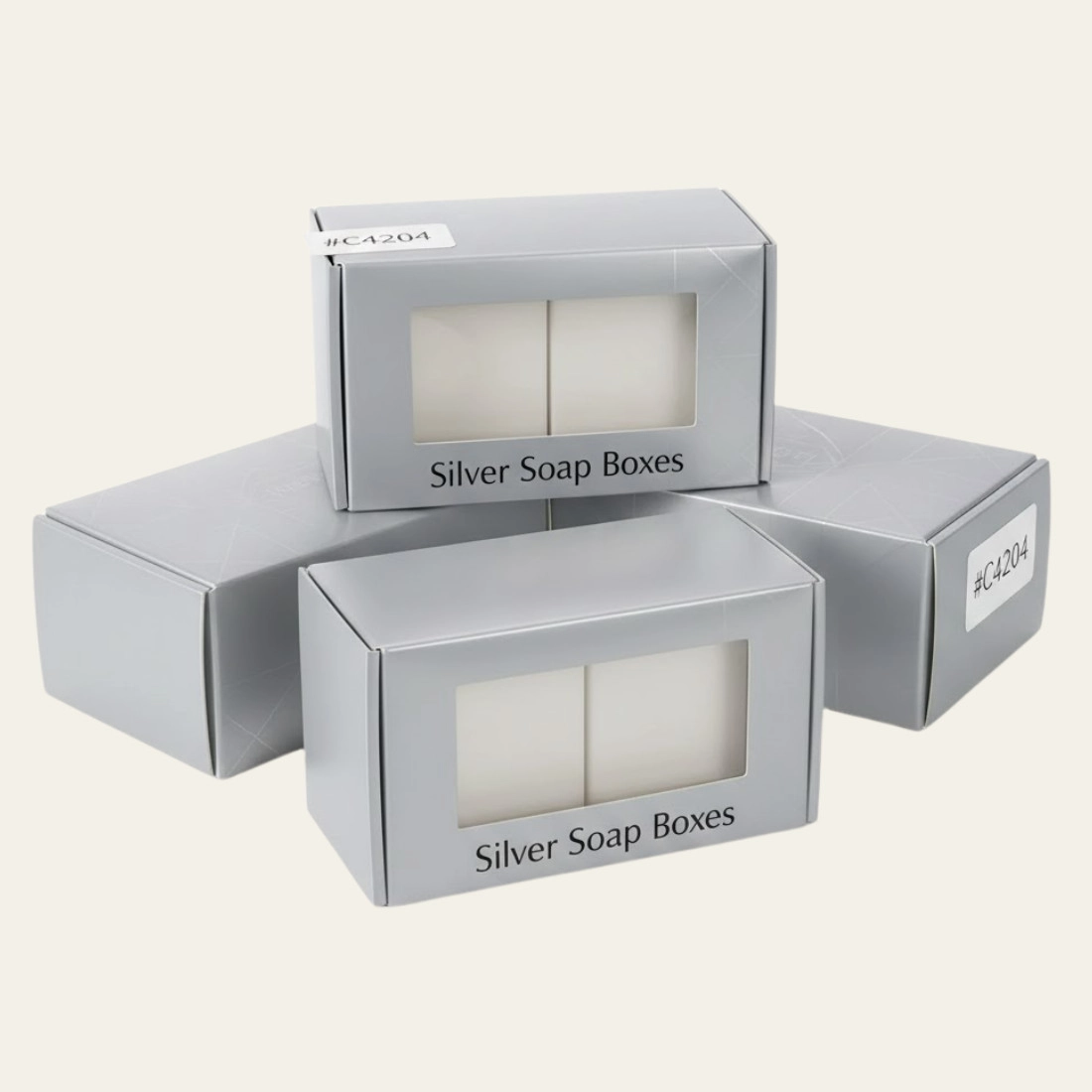 Silver Soap Boxes - Hot Custom Boxes