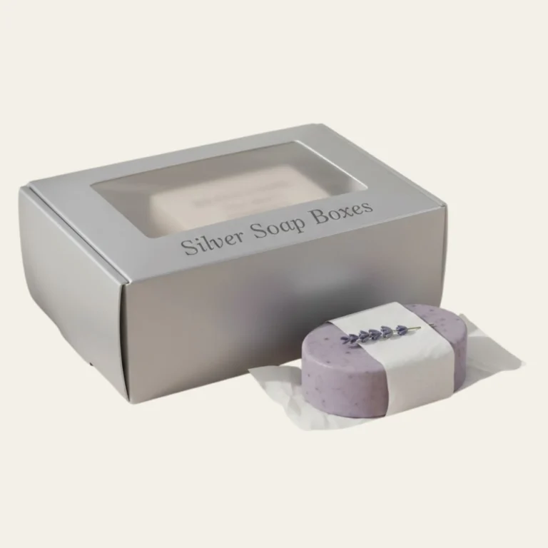 Silver Soap Boxes - Hot Custom Boxes