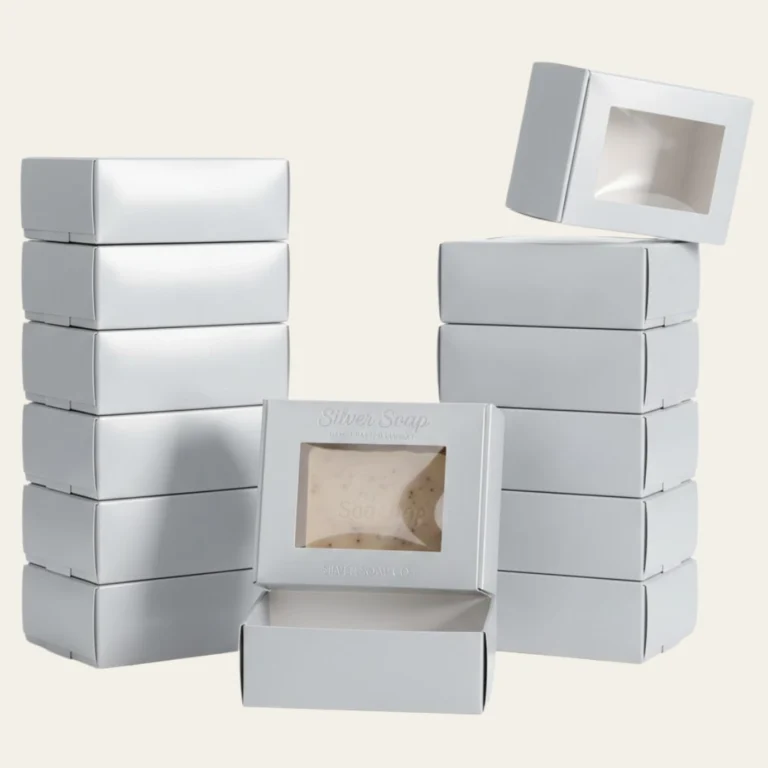 Silver Soap Boxes - Hot Custom Boxes