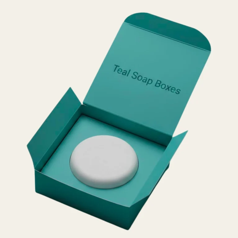Teal Soap Boxes - Hot Custom Boxes