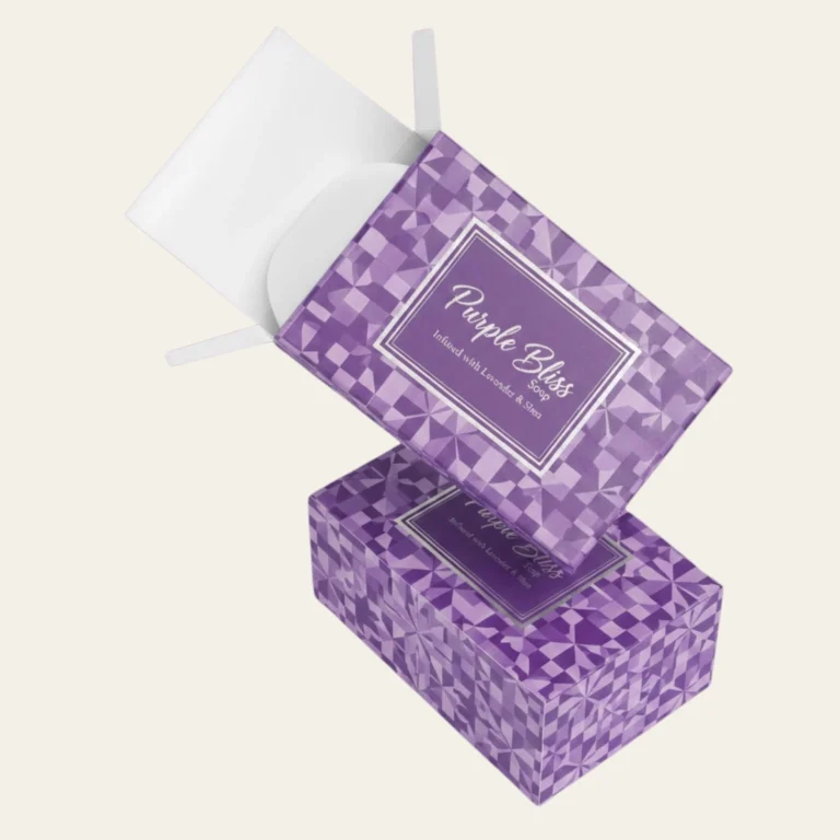 Purple Soap Boxes - Hot Custom Boxes