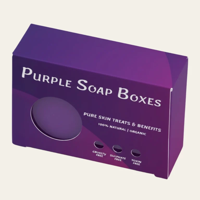 Purple Soap Boxes - Hot Custom Boxes