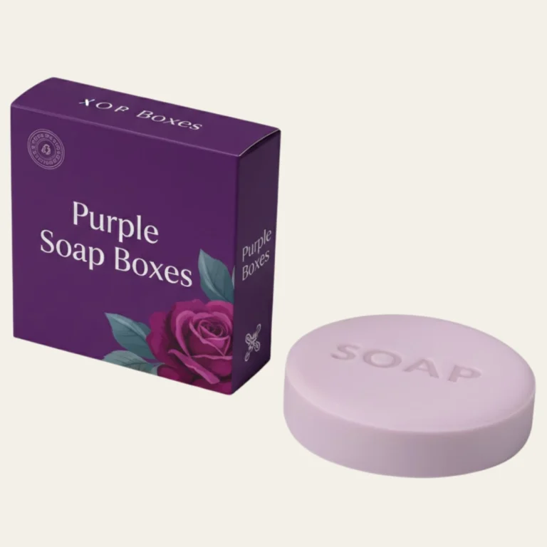 Purple Soap Boxes - Hot Custom Boxes