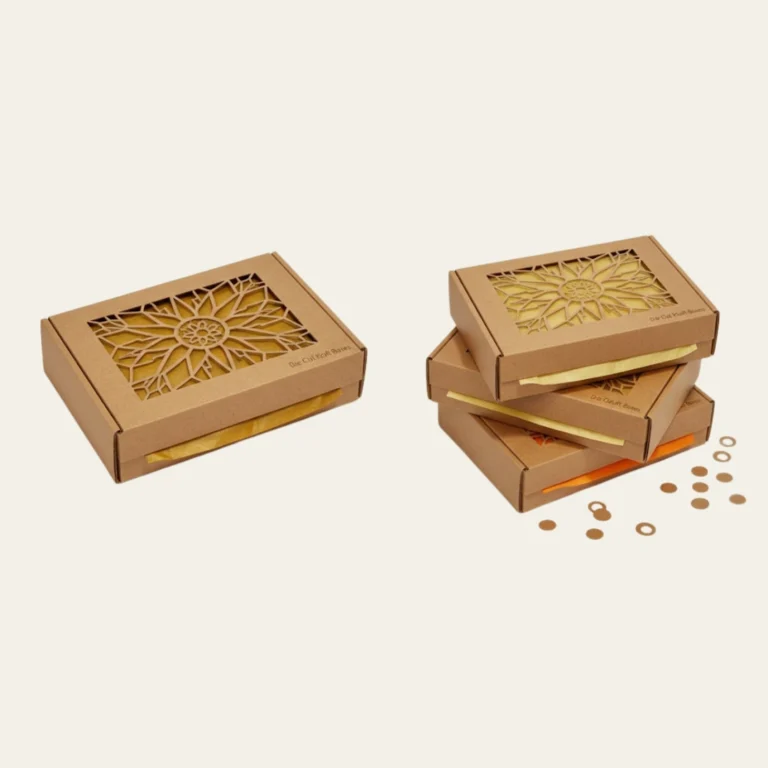 Die Cut Kraft Boxes - Hot Custom Boxes