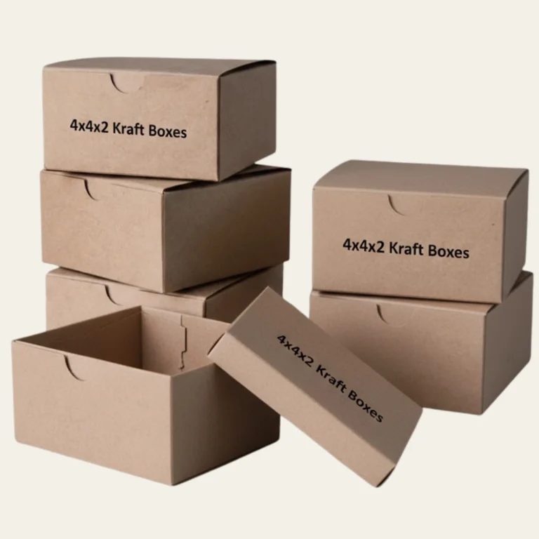 4x4x2 Kraft Boxes - Hot Custom Boxes